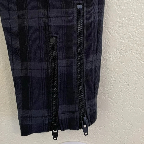 ALEXANDER WANG tartan plaid skinny fit pants with zipper detail size 2 - Picture 4 of 10